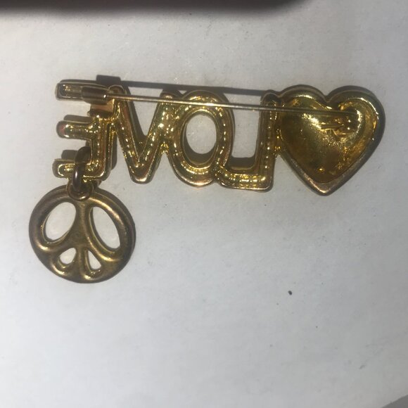 A designer pin. Brass. Vintage 1990's - Picture 5 of 5